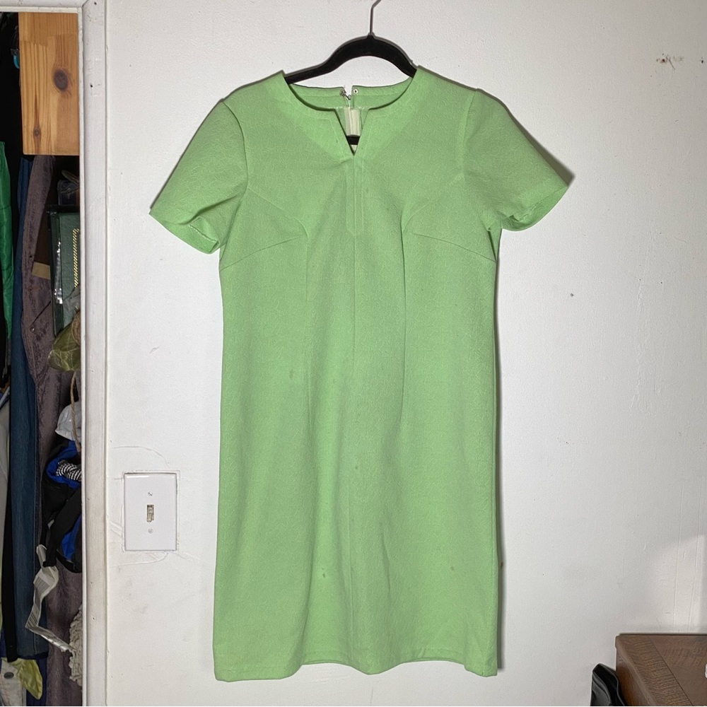 Vintage Green Zip Up Dress
